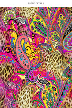 SHORE THING - Double Loop Bandeau Crop Top & High Leg Brazilian Bottom • Multicolor