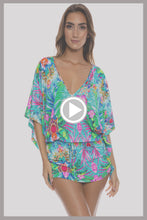 HIDDEN GEMS - Cabana V Neck Dress • Multicolor