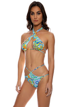 AMALFI - Cross Halter Top & Diamond Cut Bottom • Multicolor