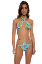 AMALFI - Cross Halter Top & Diamond Cut Bottom • Multicolor