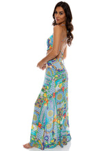 AMALFI - Halter Cut Out Dress • Multicolor