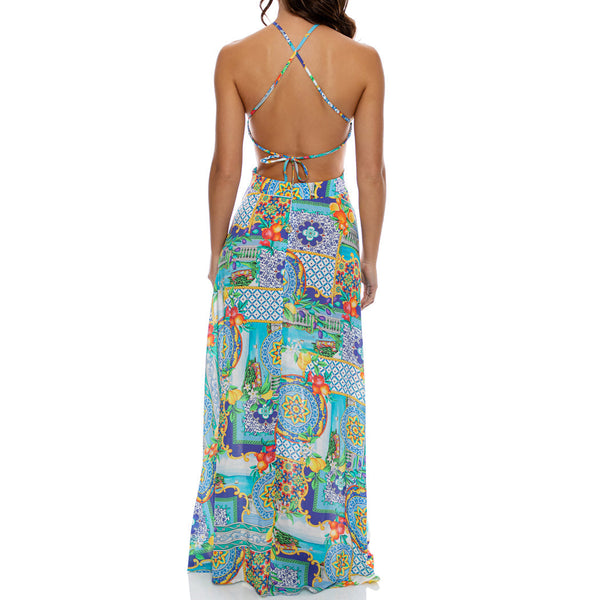 AMALFI - Halter Cut Out Dress