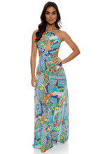 AMALFI - Halter Cut Out Dress • Multicolor