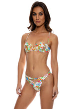 IL MARE - Scalloped Balconette Top & Reversible High Leg Peek A Boo Ring Bottom • White