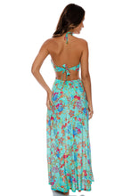 IL MARE - Bandeau Ring Cut Out Dress • Aqua