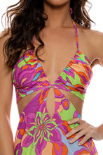 VIVI IL MOMENTO - Drawstring Cut Out Long Dress • Multicolor