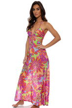 VIVI IL MOMENTO - Drawstring Cut Out Long Dress • Multicolor