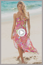 VIVI IL MOMENTO - Drawstring Cut Out Long Dress • Multicolor