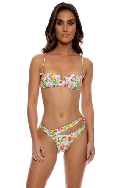 LIMONCELLO - Sweetheart Balconette & Asymetrical Side Bow Bottom • Multicolor