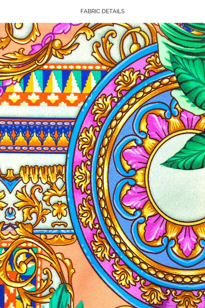 POSITANO - Triangle Halter Top & Reversible High Leg Brazilian Bottom • Multicolor