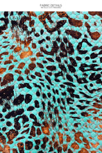 ANIMALE - Triangle Halter Top & Seamless Full Ruched Back Bottom • Aqua