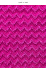 CAPRI - Seamless Triangle Top & Seamless Wavy Ruched Back Brazilian Tie Side Bottom • Fuchsia