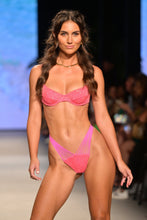 CHASING STARS - Sequins Balconette Top & Sequins Multi Strap Brazilian Bottom • Pink Runway