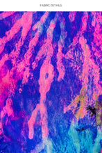 LULI REEF - Crystal Wavy Triangle Top & Crystal Wavy Brazilian Tie Side Ruched Back Bottom • Multicolor