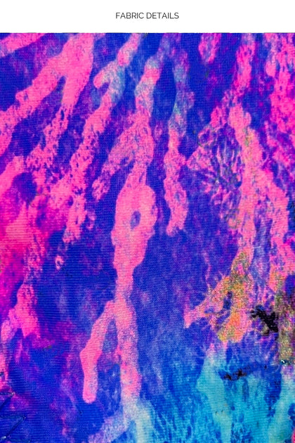 LULI REEF - Front Twist Halter One Piece • Multicolor