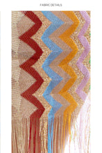 HERE COMES THE SUN - Open Front Tie Long Poncho • Multicolor