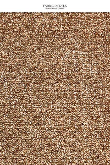 LULI SANDS - Asymmetrical One Shoulder Short Caftan • Copper