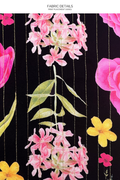 LULI'S SECRET GARDEN - Deep V High Low Dress • Multicolor