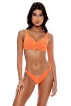 OLAS - Underwire Tank Top & High Leg Brazilian Bottom • Orange