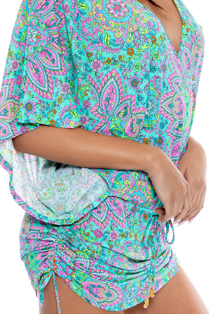 GROOVY LULI - Cabana V Neck Dress • Multicolor