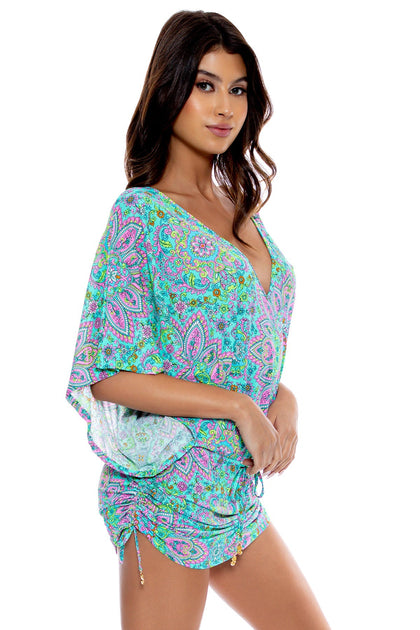 GROOVY LULI - Cabana V Neck Dress • Multicolor