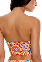 RETRO LULI - Tie Side Tube Top & Open Sides Wide Leg Pant • Multicolor Campaign