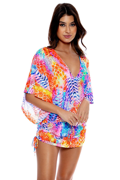 DANCING QUEEN - Cabana V Neck Dress • Multicolor