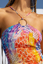 DANCING QUEEN - Ring Diamond Cut Short Dress • Multicolor