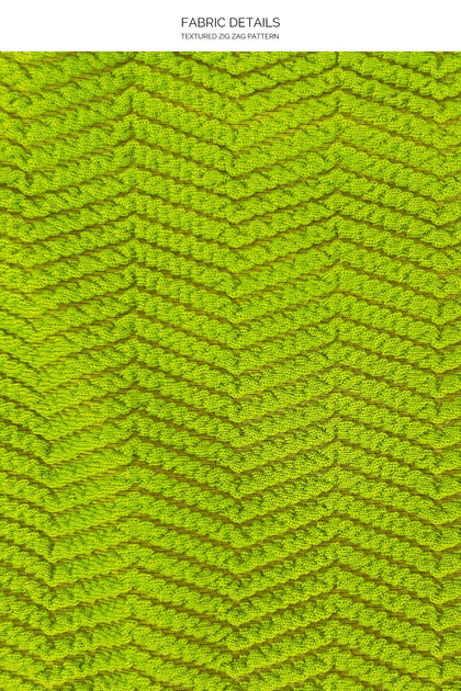 AMAZONIA - Seamless Triangle Top & Seamless Ruched Back Brazilian Tie Side Bottom • Wild Lime