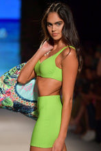 AMAZONIA - Underwire Tank Top & Mini Skirt • Wild Lime Runway