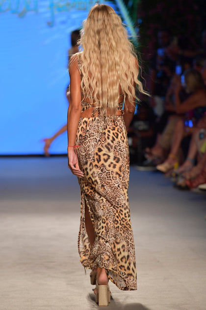 MAMACITA - Bandeau Ring Maxi Dress • Multicolor Runway