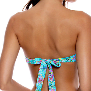 OCEAN BREEZE - Knot Bow Bandeau Top