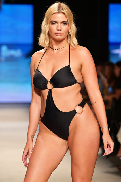 JETSET LULI - Ring Bandeau Monokini • Black Runway