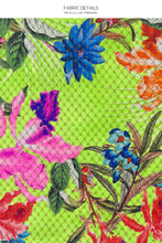 LULI TROPICS - Triangle Halter Top & Seamless Full Ruched Back Bottom • Multicolor