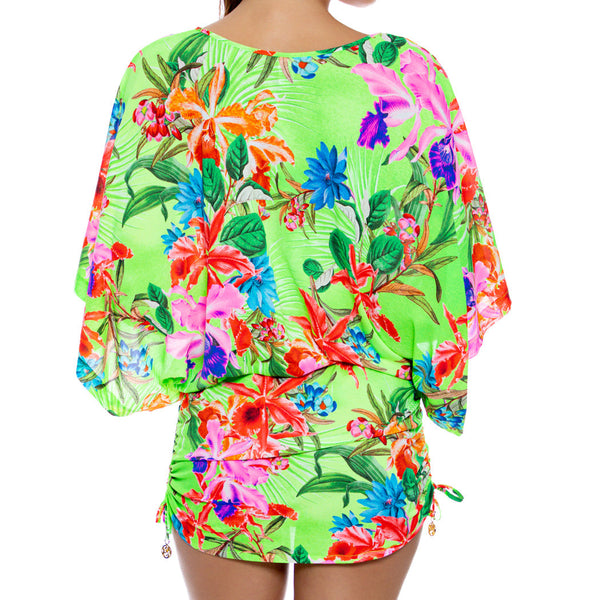 LULI TROPICS - Cabana V Neck Dress