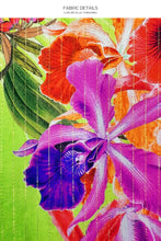 LULI TROPICS - Long Sleeve Duster Blouse Top & Elastic Waist Short • Multicolor