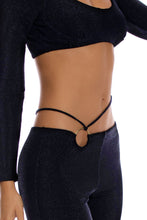 READY TO WEAR - Crop Top & Flare Pant • Black