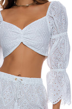 READY TO WEAR - Crop Top & Shorts • White Campaign