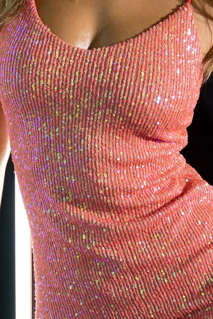 CHASING STARS - Short Dress • Coral Campaign