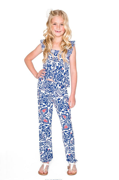 NAUGHTY GIRL - Ruffle Top Jogger Pant • Multicolor