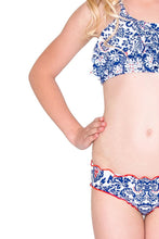 NAUGHTY GIRL - Ruffle Layered Top Ruched Back Bikini • Multicolor