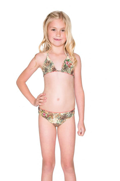 WORLD ON FIRE - Patch Triangle Bikini • Multicolor