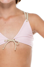 LA CORREDERA - Eyelets Lace Up Triangle Bikini • Niña