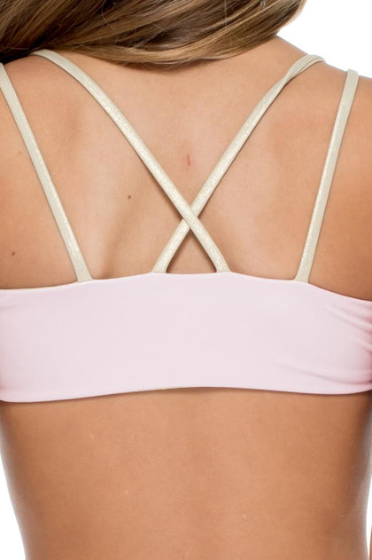 LA CORREDERA - Eyelets Lace Up Triangle Bikini • Niña