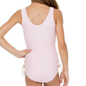 LA CORREDERA - Eyelets Lace Up One Piece