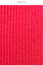 PURA CURIOSIDAD - Triangle Top & Wavy Ruched Back Tie Side Bottom • Guava